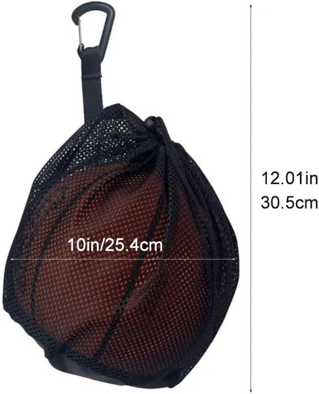 Portable Drawstring Basketball Backpack Mesh Bag